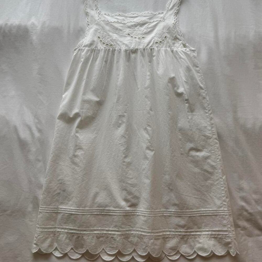 The garment copenhagen kirsten white cotton babydoll dress